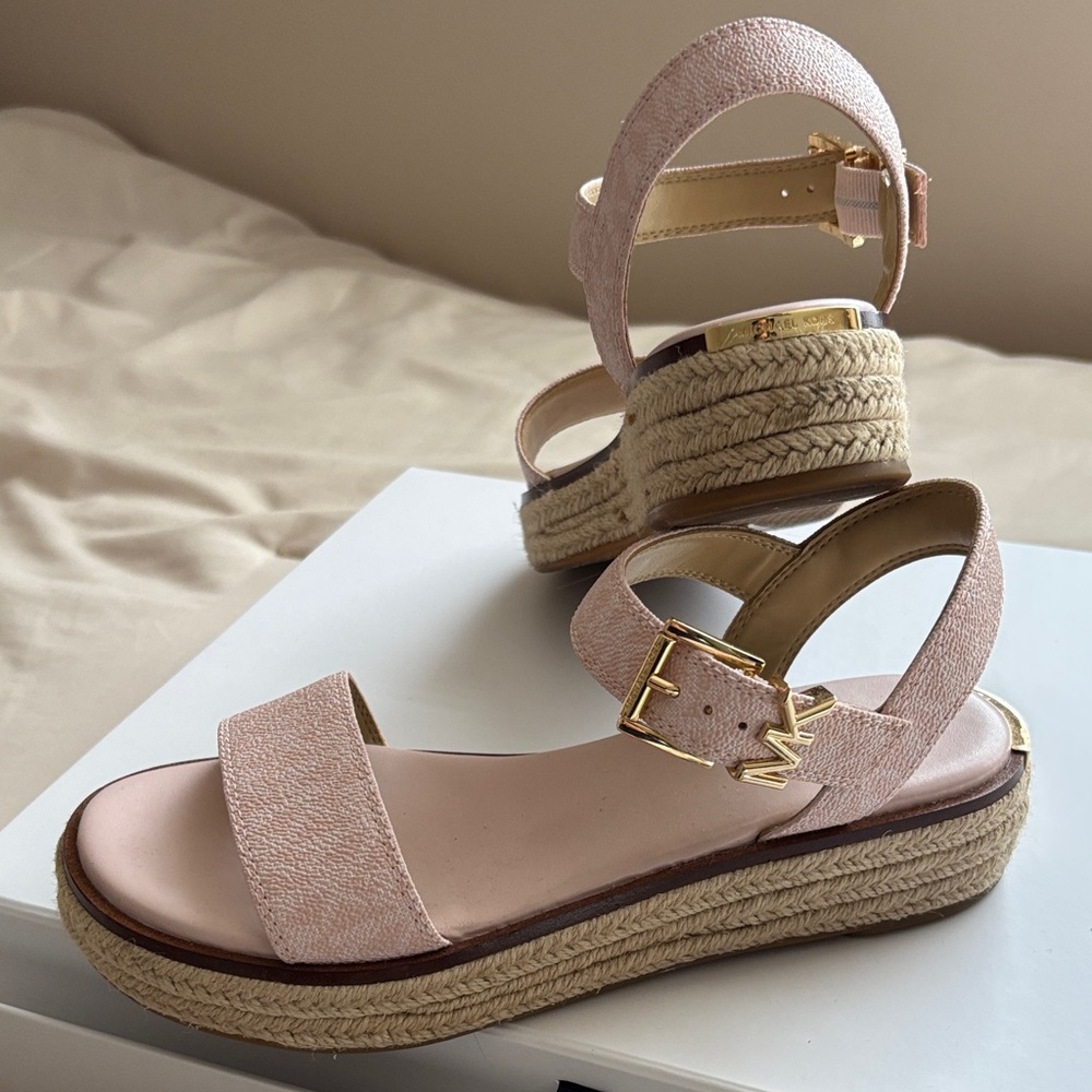 Michael Kors Chic Blush Espadrille Sandals